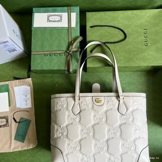 Firstbag ru GG medium GUCCI tote leather matelassé 0706